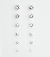 Cubic Zirconia Studs Set