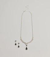 Exude Luxe Necklace And Earrings Set