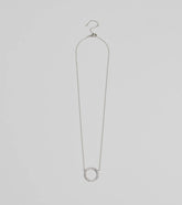 Pretty Shine Cubic Zirconia Circle Pendant Necklace