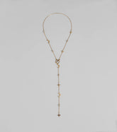 Dreamy Sparkle Celestial Charm Lariat Necklace