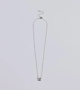 Delicate Glamour Rhinestone Pendant Necklace