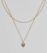 Key To My Heart Locket Layered Chain Necklace Set
