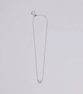Glam Cutie Dainty Rhinestone Butterfly Charm Necklace