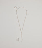Glitzy Rhinestone Lariat Necklace And Earring Set