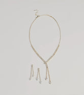 Gleaming Luxe Rhinestone Necklace Set