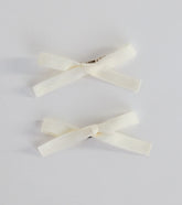 Dainty And Chic Short Hair Bow Clip Set